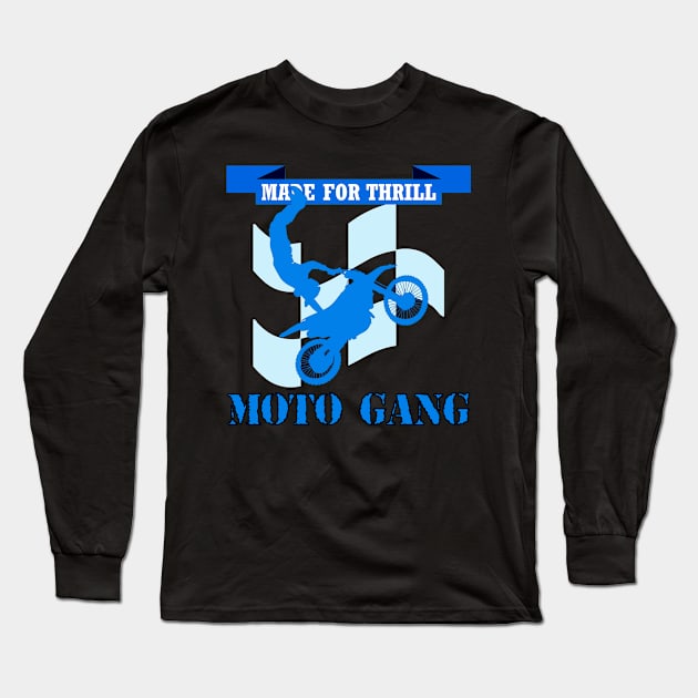 MOTO GANG Long Sleeve T-Shirt by Tees4Chill